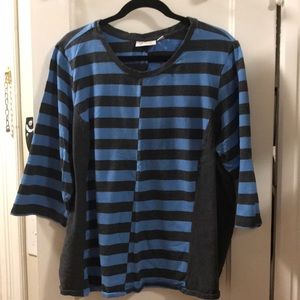 Black & blue shirt